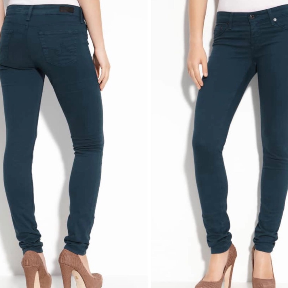 NWOT AG Adriano Goldschmied Dark Teal Stilt Skinny